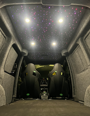 Fully carpeted insulated and starlight roof