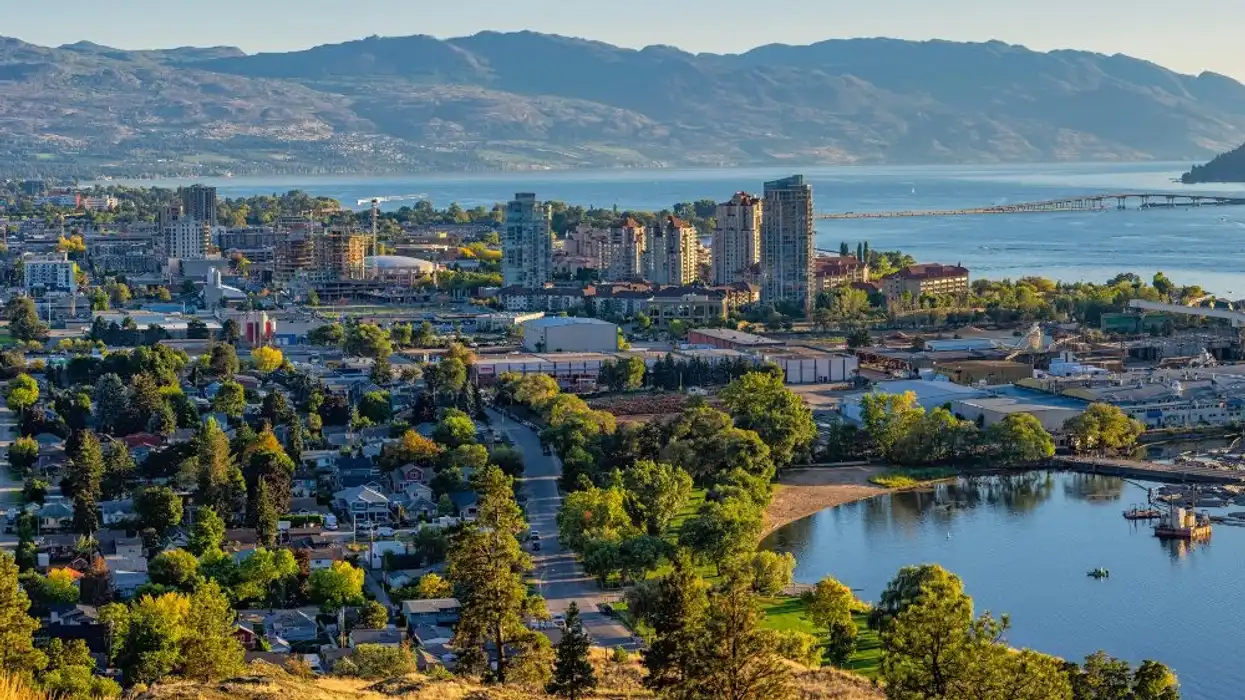 Aerial View of City of Kelowna