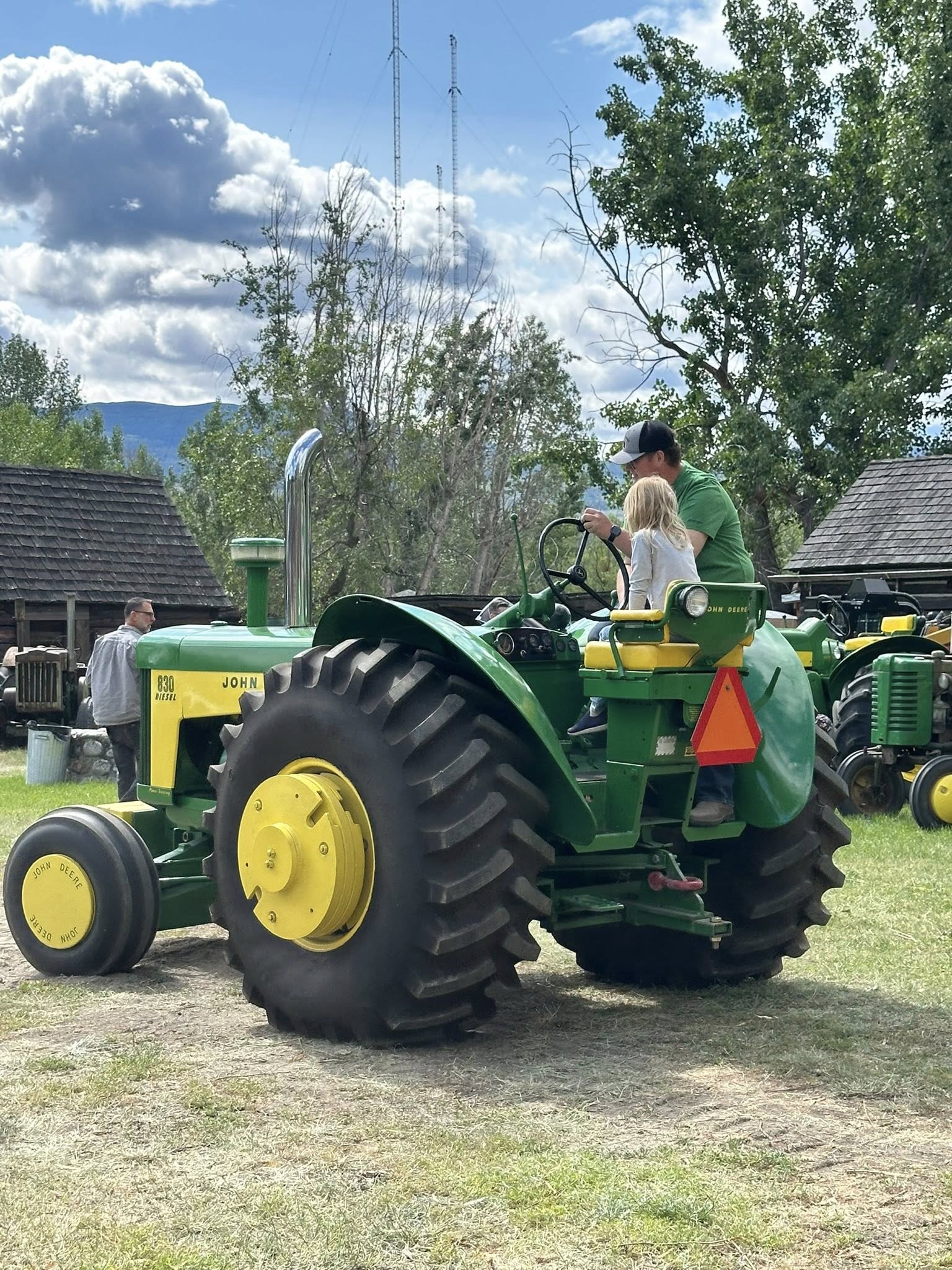 Families enjoying the Antique Power Equipment Show 