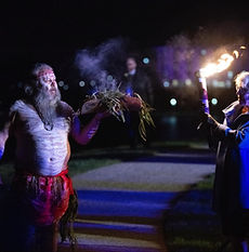 Duncan at a ceremonial performance