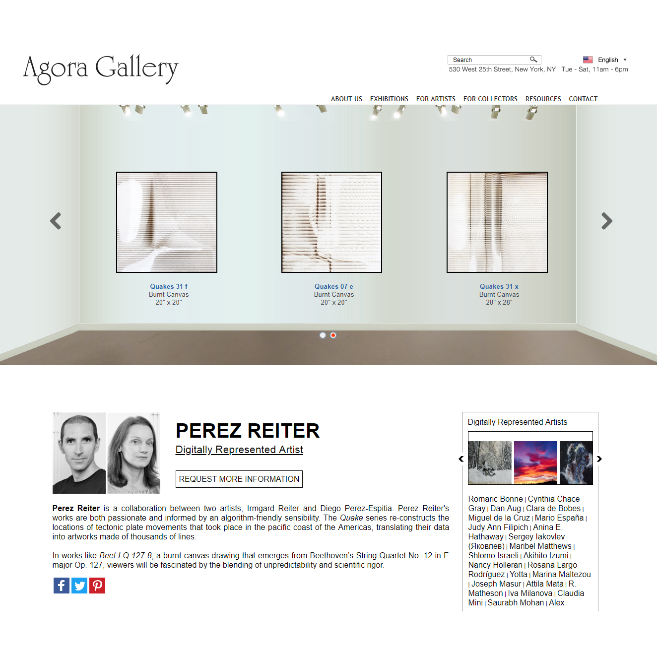 Represented by AGORA GALLERY