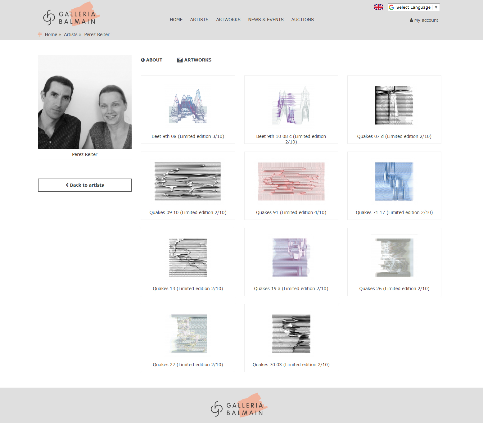 Represented by GALLERIA BALMAIN