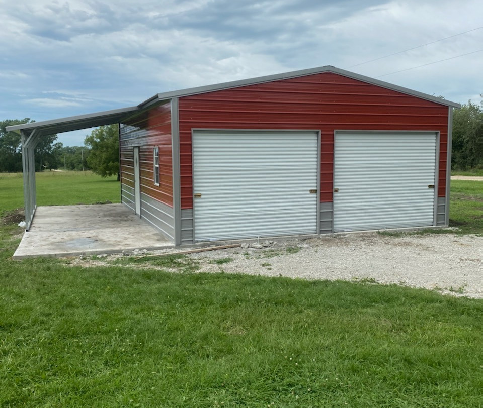 Custom made metal buildings Wolf Metal Carports Inc. Missouri