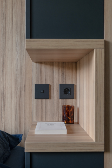 niche de chevet sur mesure avec interrupteur vira