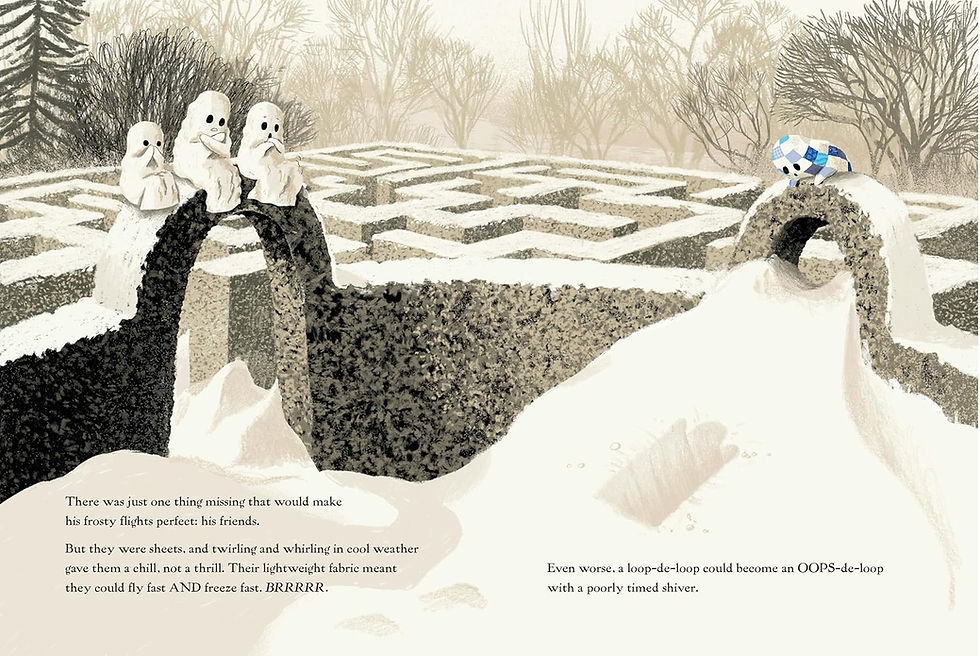 Thumbnail: The Little Ghost Quilt's Winter Surpise by Riel Nason