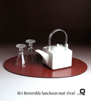 サムネイル： リバーシブルオーバルプレート　乾漆調