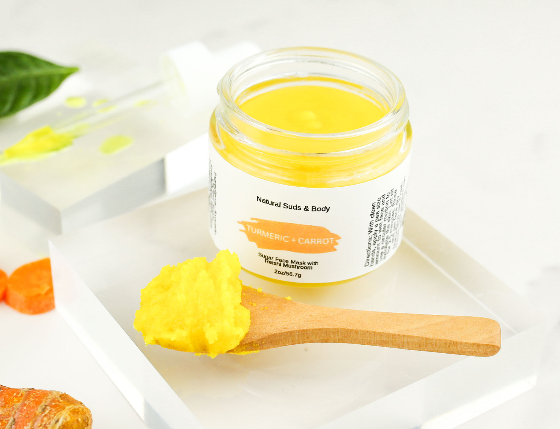 Turmeric + Carrot sugar facial