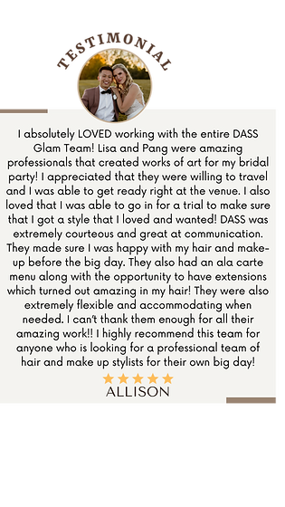 wedding hair and makeup artist www.designaffairsalonstudio.com