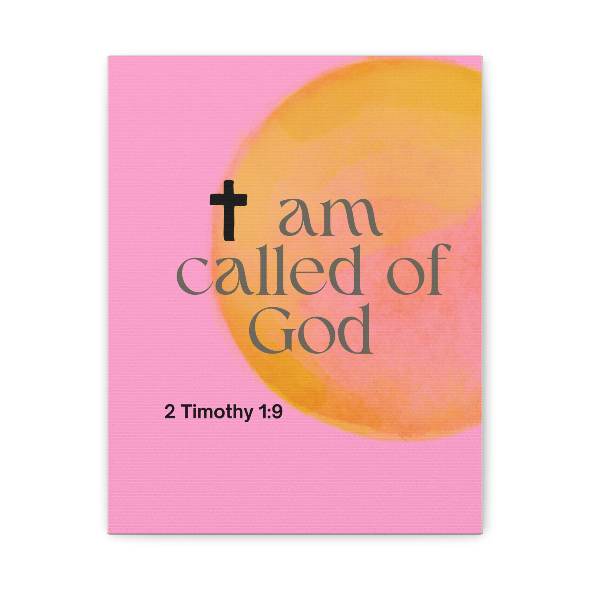 Matte 'sun-moon' Canvas Wall Art  —"I Am Called of God"  2 Timothy 1:9