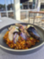 Seafood baked rice