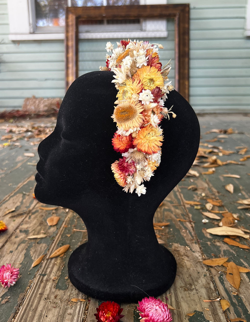 Thumbnail: Peach and Pink Flower Crown Head Band