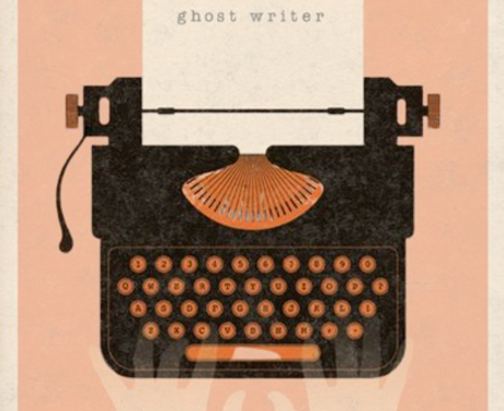 Aesthetic ghost writing image