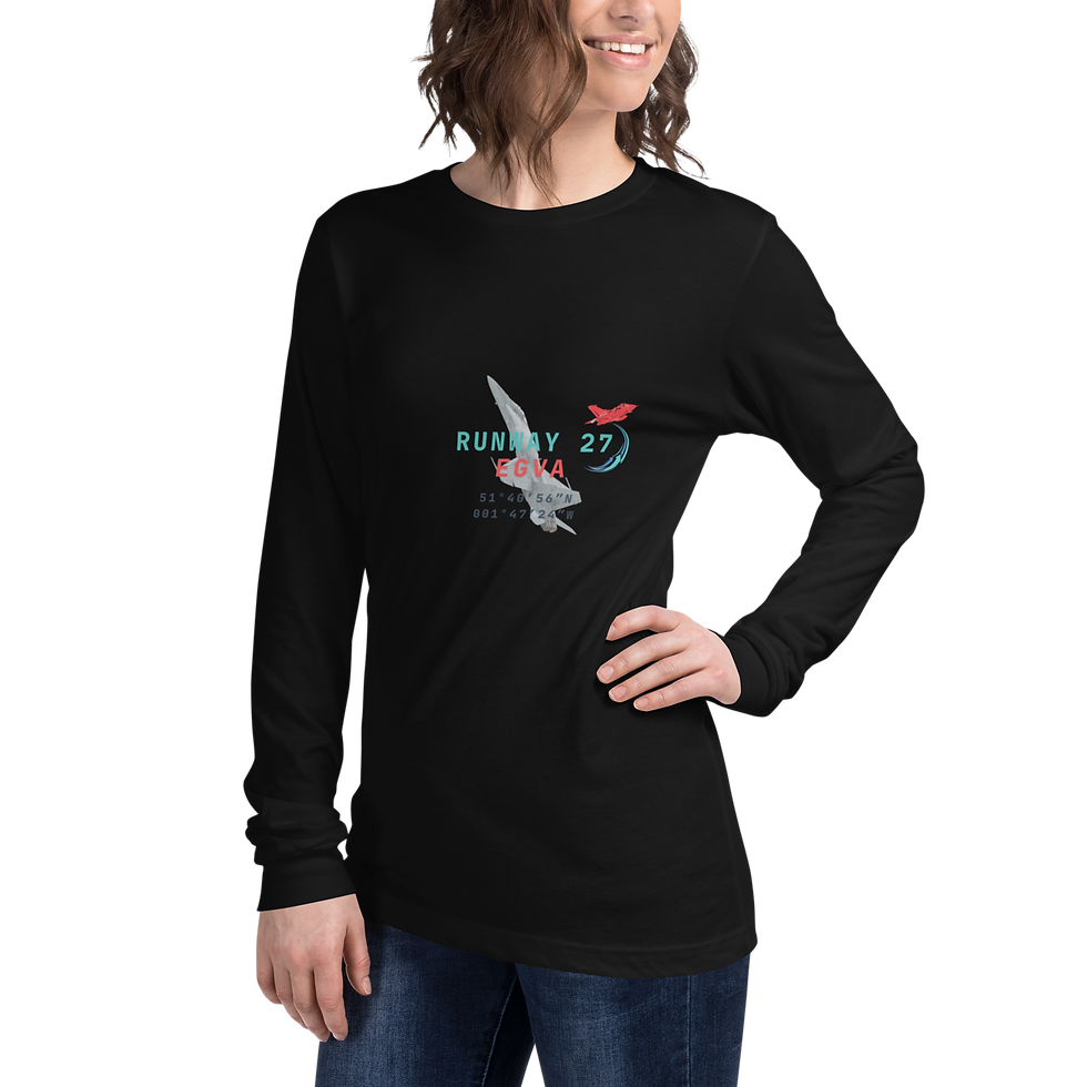 Miniatyrbilde: Runway 27 Unisex Long Sleeve Tee