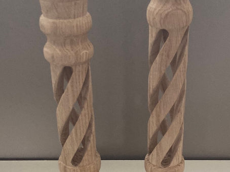 Spiraling candle light holders jig