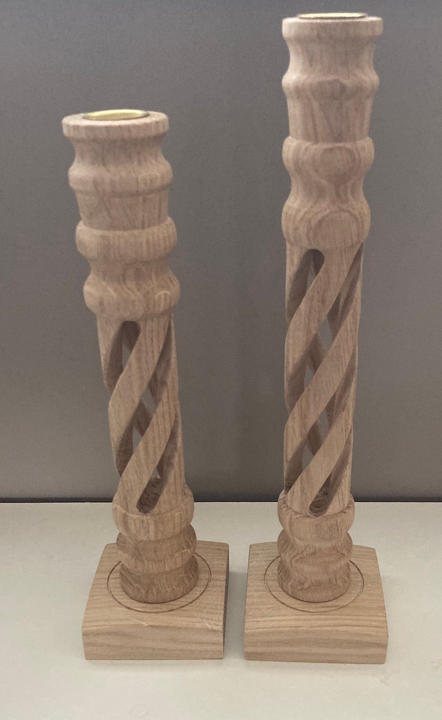 Spiraling candle light holders jig