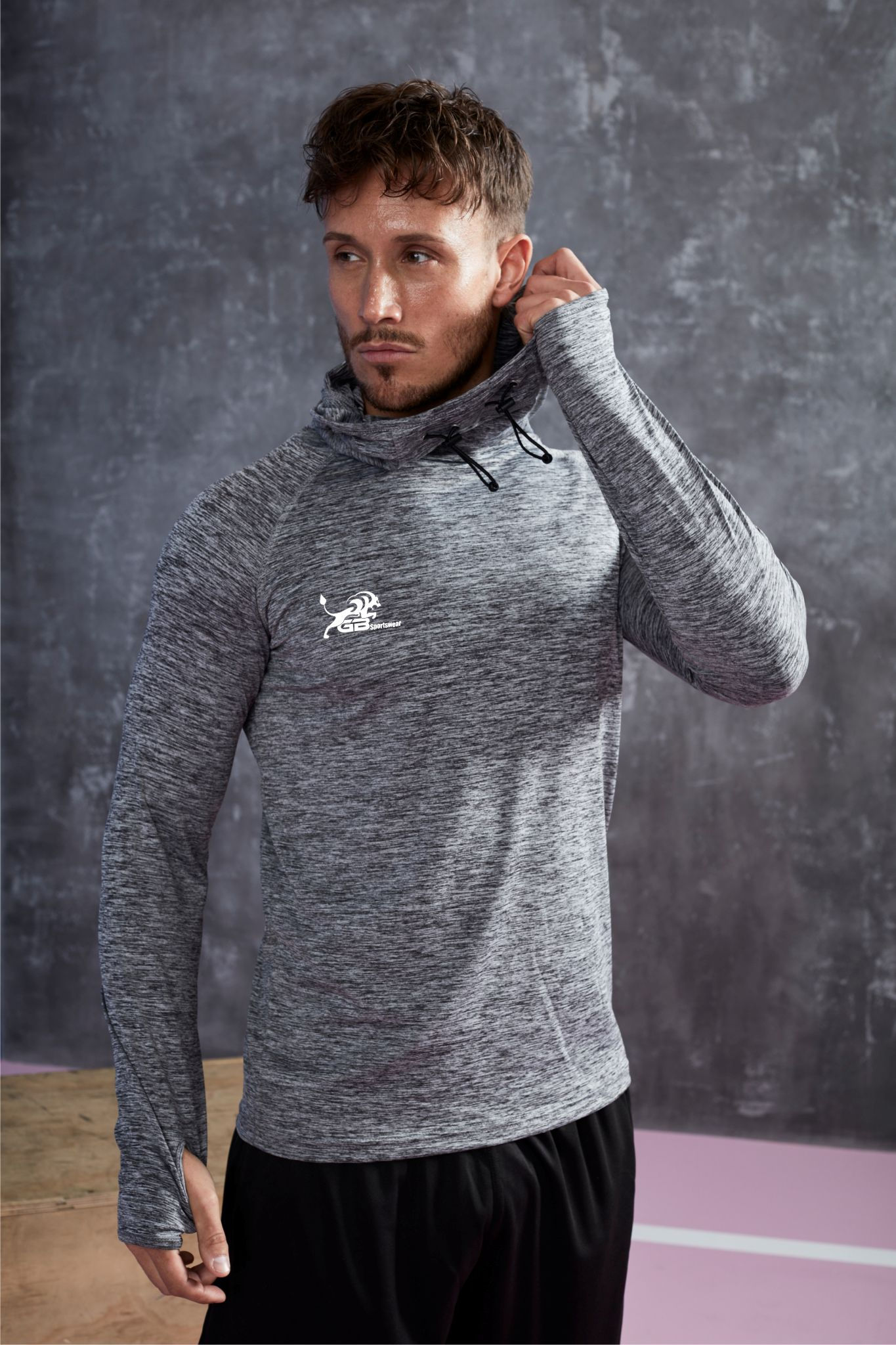 JC037 Cool Cowl Neck Hoodie