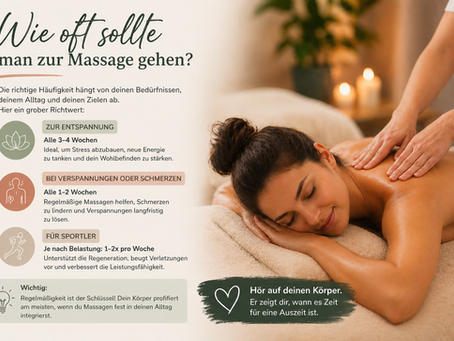 Wie oft sollte man zur Massage gehen?