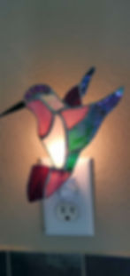 Thumbnail: Stainedglass Hummingbird Nightlight 