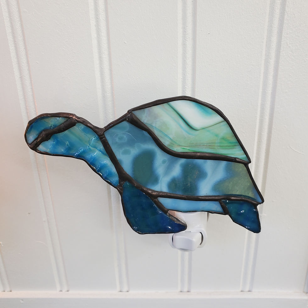 Thumbnail: Stainedglass turtle nightlight 