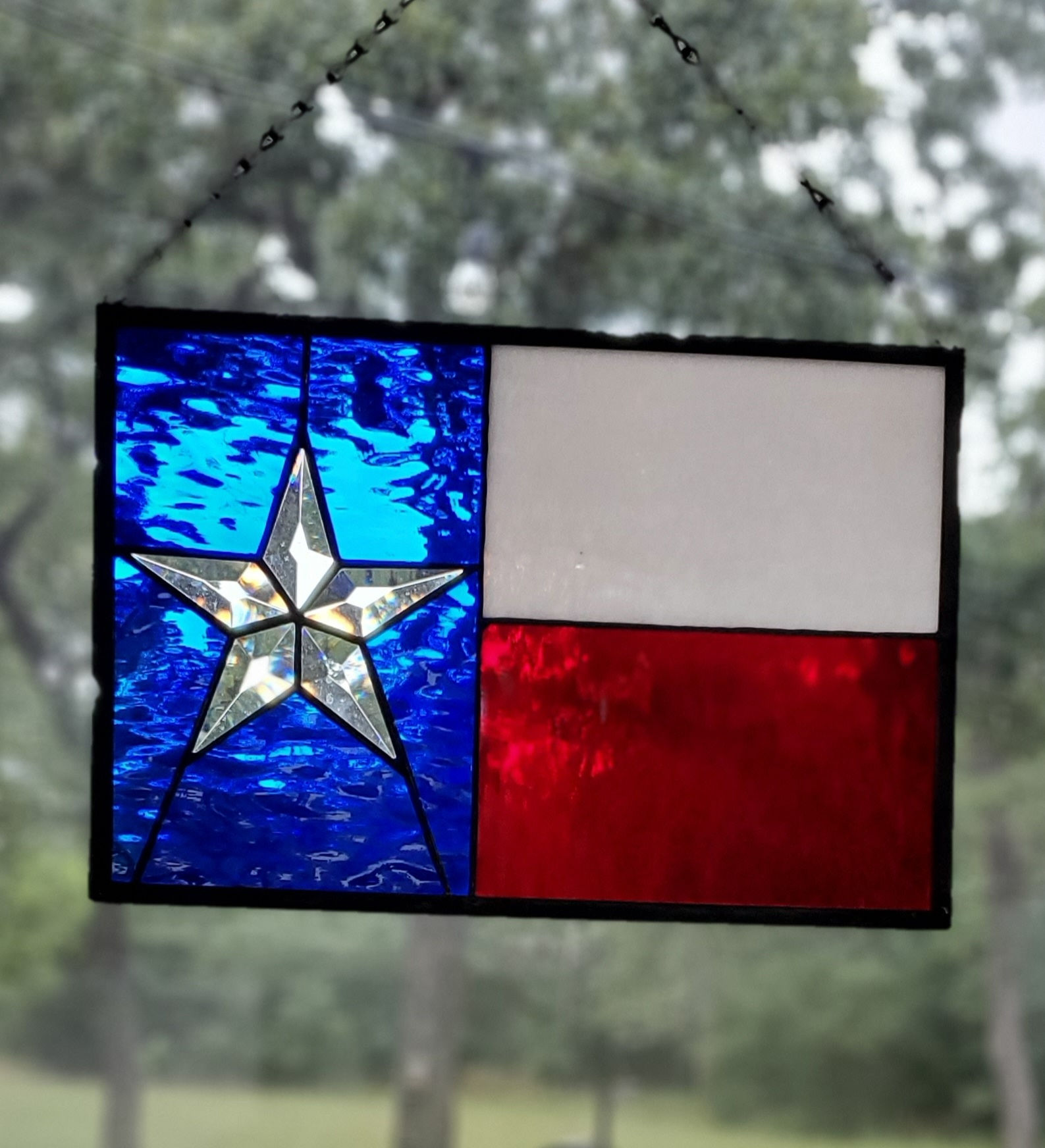 Texas State stainedglass flag 
