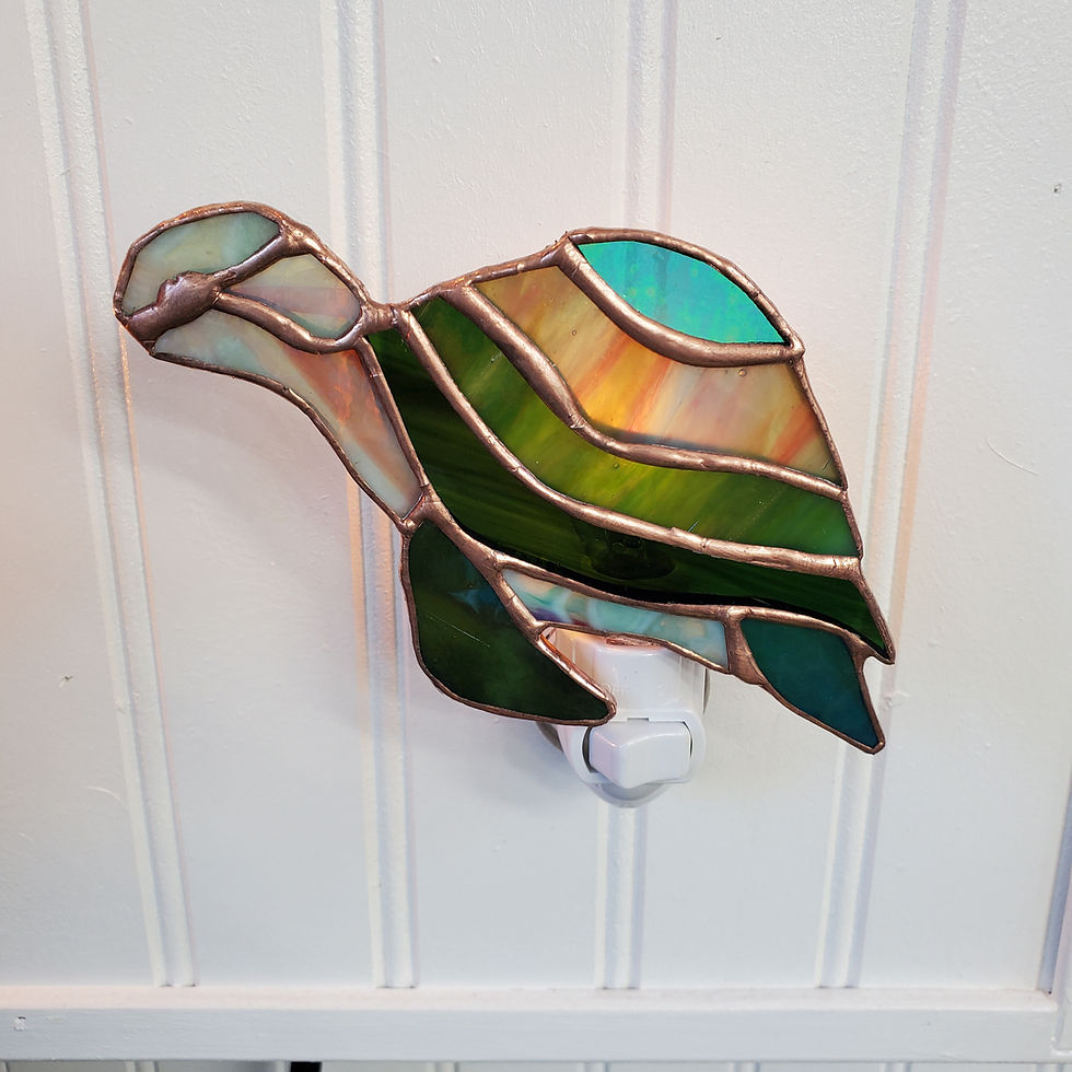Thumbnail: Stainedglass turtle nightlight 