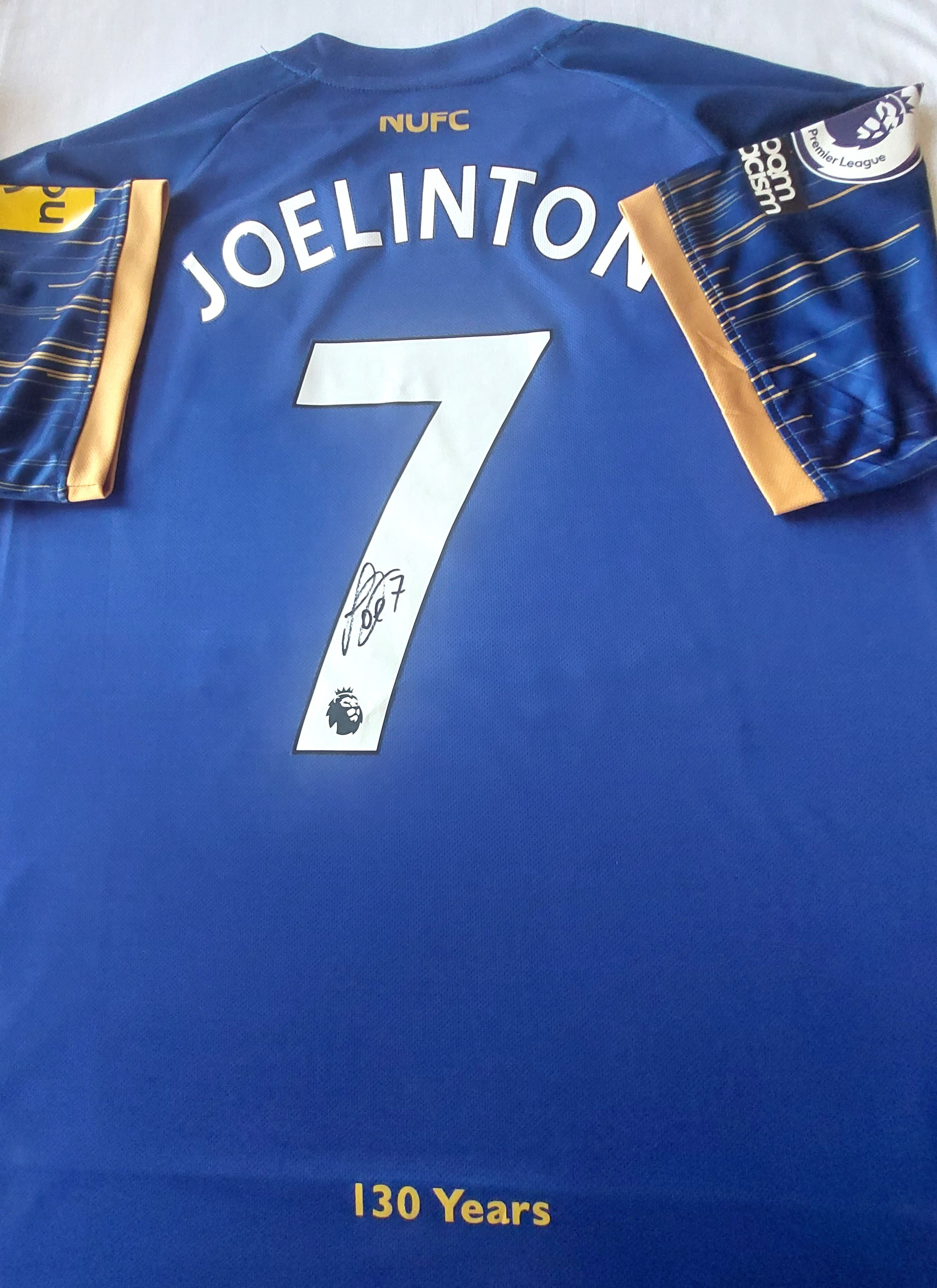 OFFIICAL NUFC blue and yellow away Castore shirt