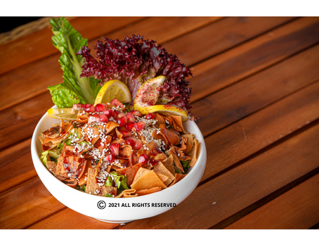 Vegan Fattouch Salad, Restaurants CA Middletown