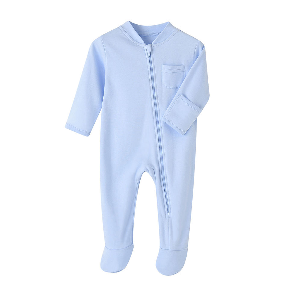 Thumbnail: 100% Cotton Newborn Baby Clothes Solid Color Jumpsuit Rompers Zipper Infant Boys