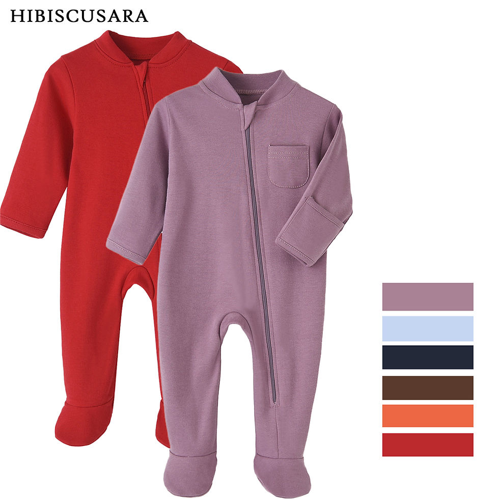Thumbnail: 100% Cotton Newborn Baby Clothes Solid Color Jumpsuit Rompers Zipper Infant Boys