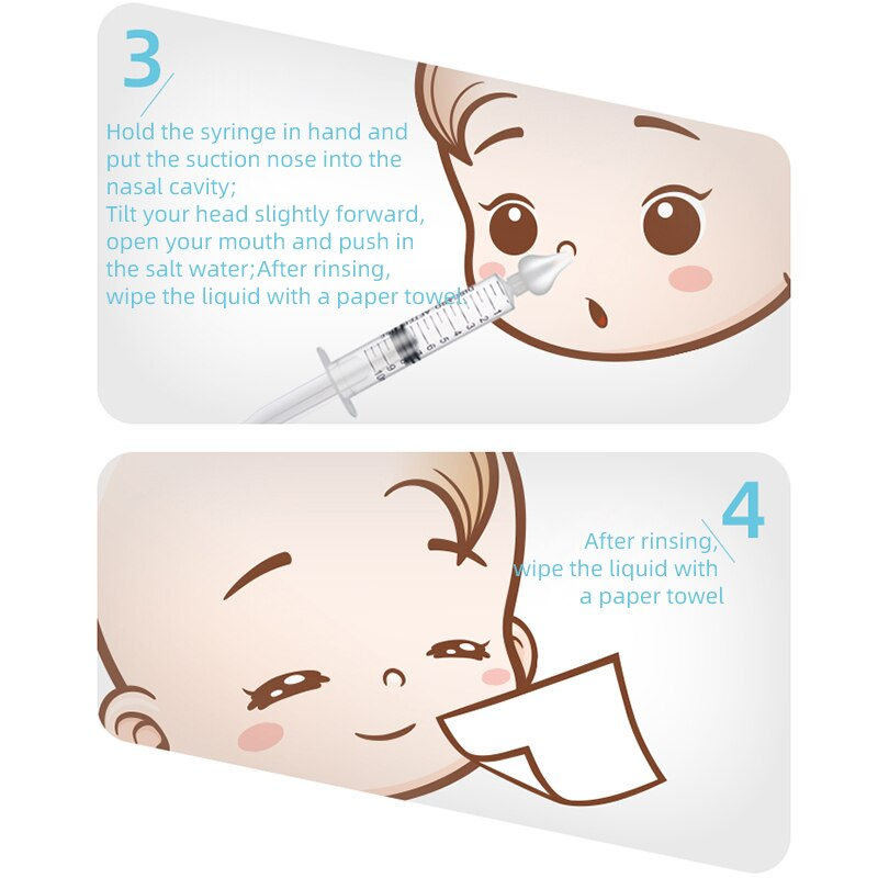 Thumbnail: Baby Nose Cleaner 2Pcs Nasal Washer Needle Tube Washer 10ML Infant Nasal Aspirat