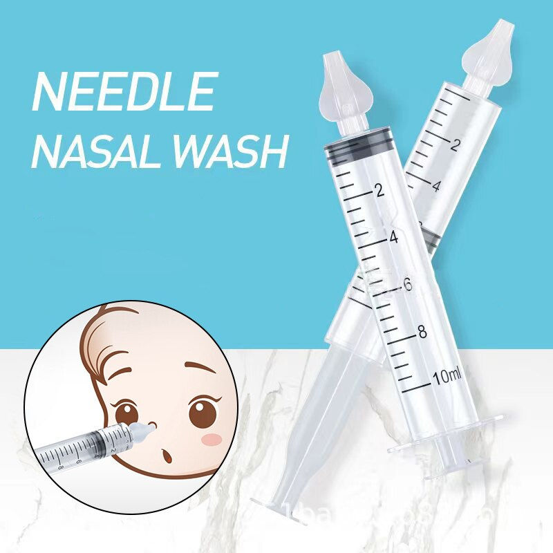 Thumbnail: Baby Nose Cleaner 2Pcs Nasal Washer Needle Tube Washer 10ML Infant Nasal Aspirat