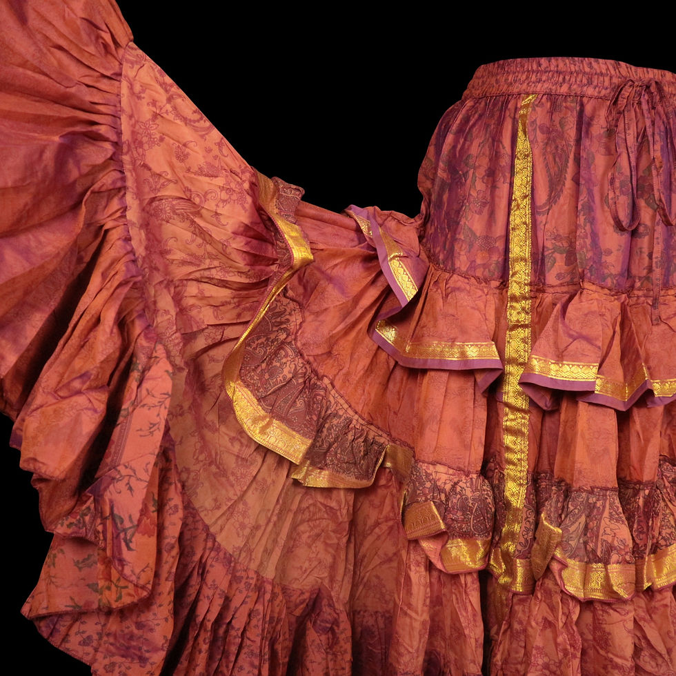Thumbnail: BLUSH FLAME Glow Style Vagabond Skirt