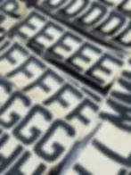 Thumbnail: DVLA Approved GB Bulk 3mm 3D Gel Black letters & Numbers for Number Plates