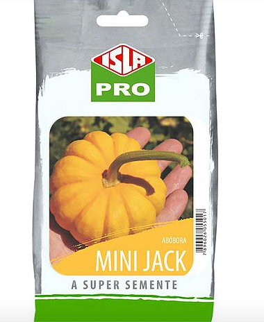 Semente Abóbora Mini Jack Plantio Jardim Linha Pró 50g - Isla