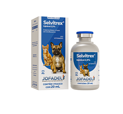 Antibiótico Pet Selvitrex Injetável 20ml - Jofadel