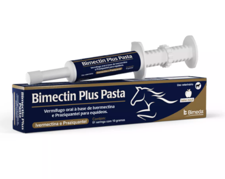 Antiparasitário para Equinos Bimectin Plus Pasta 10gr - Bimeda