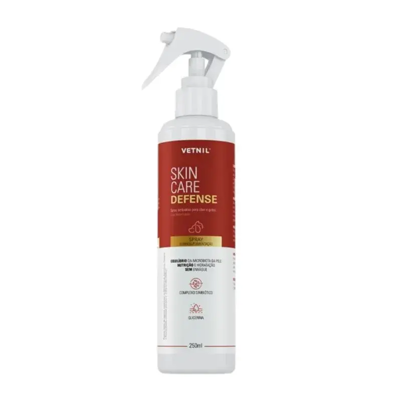 Spray Higienizador de Patas e Pêlos Pet Skin Care Defense 250ml - Vetnil