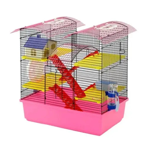 Gaiola Gigante Rosa para Hamsters - BBB Pet