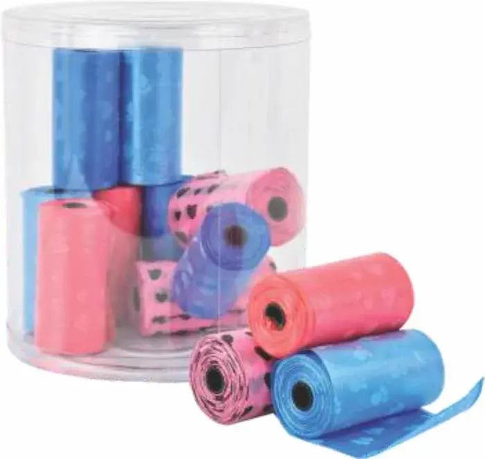 Pote Refil Cata Caca Pet com 12 bobinas cores sortidas - BBB Pet