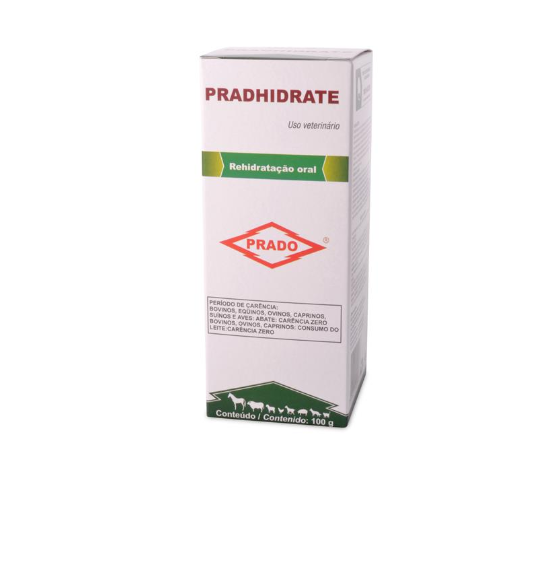 Rehidratação Oral para Animais PradHidrate 100gr - Prado