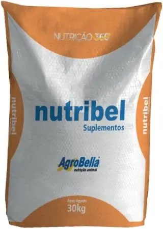 Suplemento Vitamínico Bovinos Nutribel Núcleo Completo 4% e 30kg - Agrobella