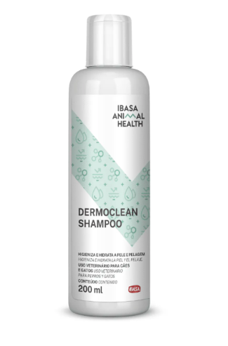 Shampoo Pet Animal Health Dermoclean 200ml - Ibasa