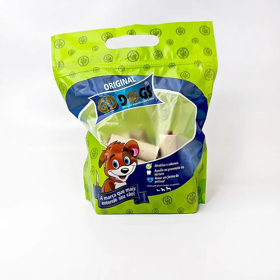 Osso Recheado 2,5cm x 10cm com 1kg - GD Dogs