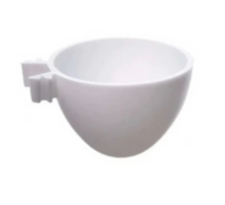 Porta-Ovos para Pássaros de Gaiola modelo Branco 30ml - Jel Plast