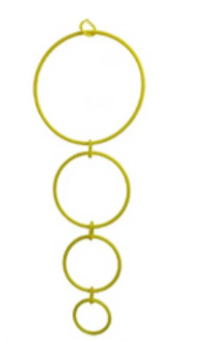 Brinquedo Pássaros modelo Argola Plástica para Pássaro Manso 20cm - Jel Plast