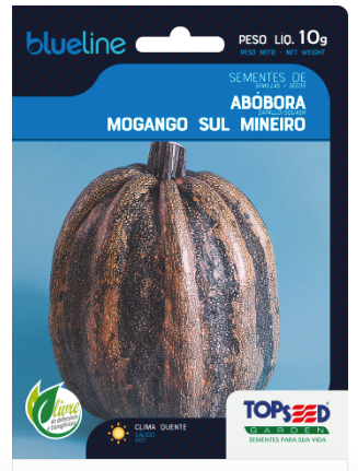 Semente Abóbora Morango Sul Mineiro para Plantio Jardim BlueLine 10gr - TopSeed
