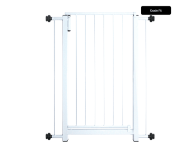 Portão de Proteção 83cm x 80cm Pet Linha Fit cor Branca - TubLine