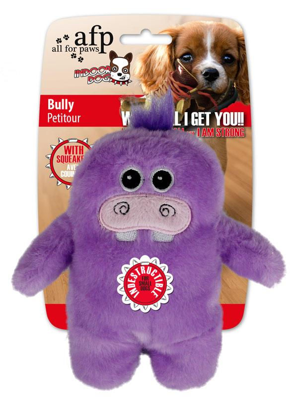 Brinquedo Cães modelo Hipopótamo Roxo de Pelúcia Bully - AFP