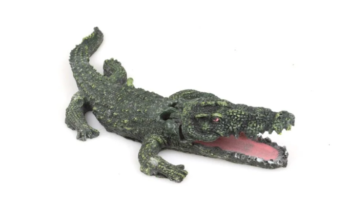 Enfeite para Aquário de Resina Jacaré - BBB Pet