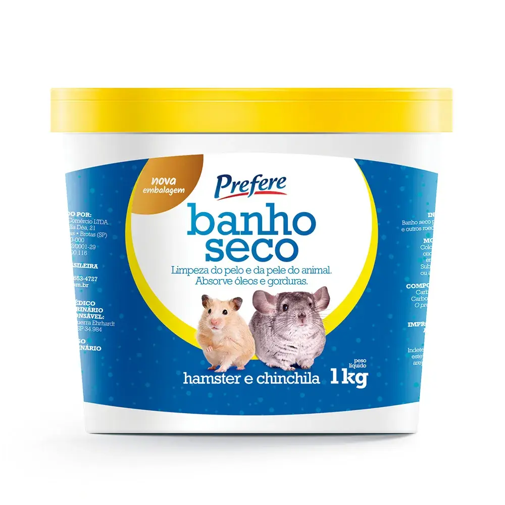 Banho a Seco para Ramster e Chinchila 1kg - Prefere